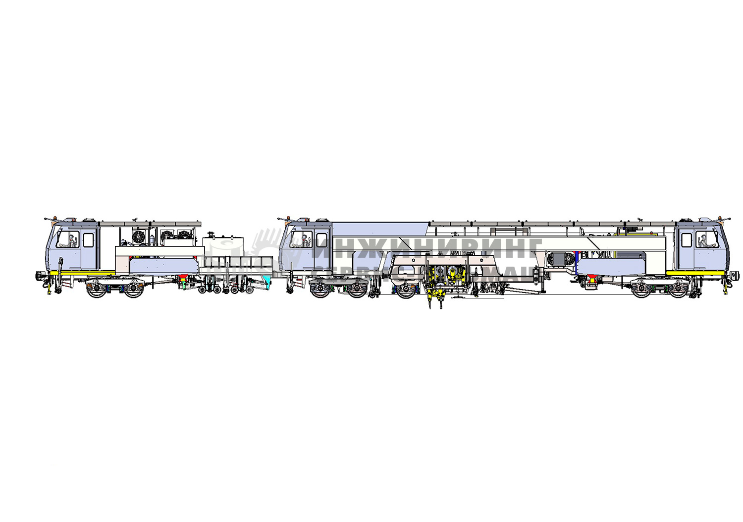 Straightening-tamping-surfacing machine PM-03-48