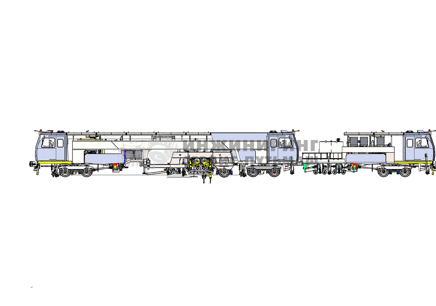 Straightening-tamping-surfacing machine PM-03-48