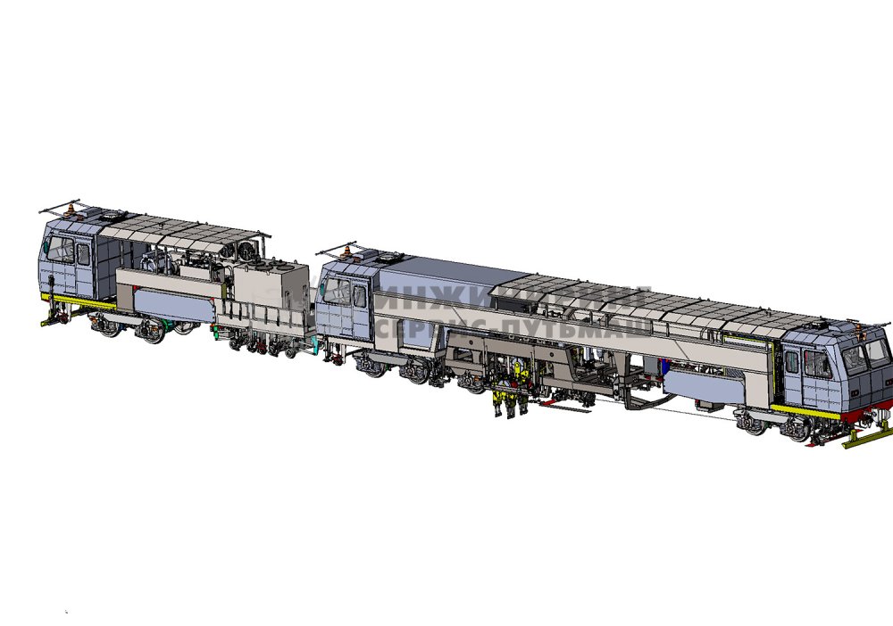 Straightening-tamping-surfacing machine PM-03-48