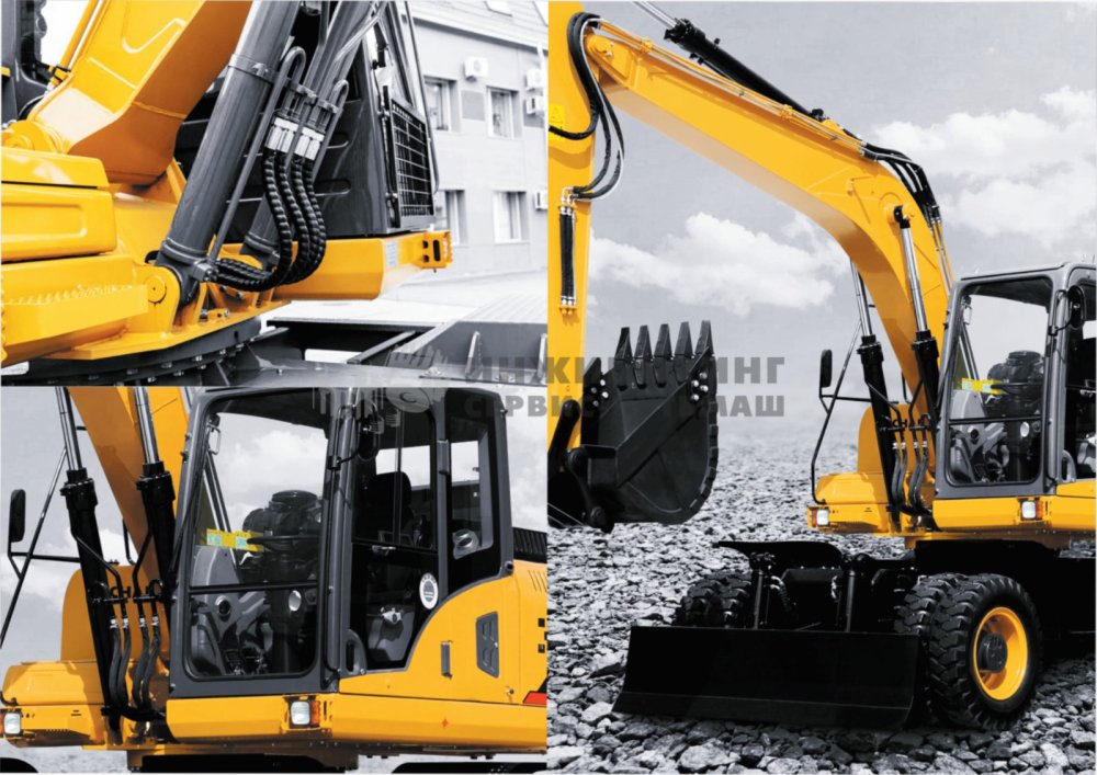 Hybrid road-rail excavator