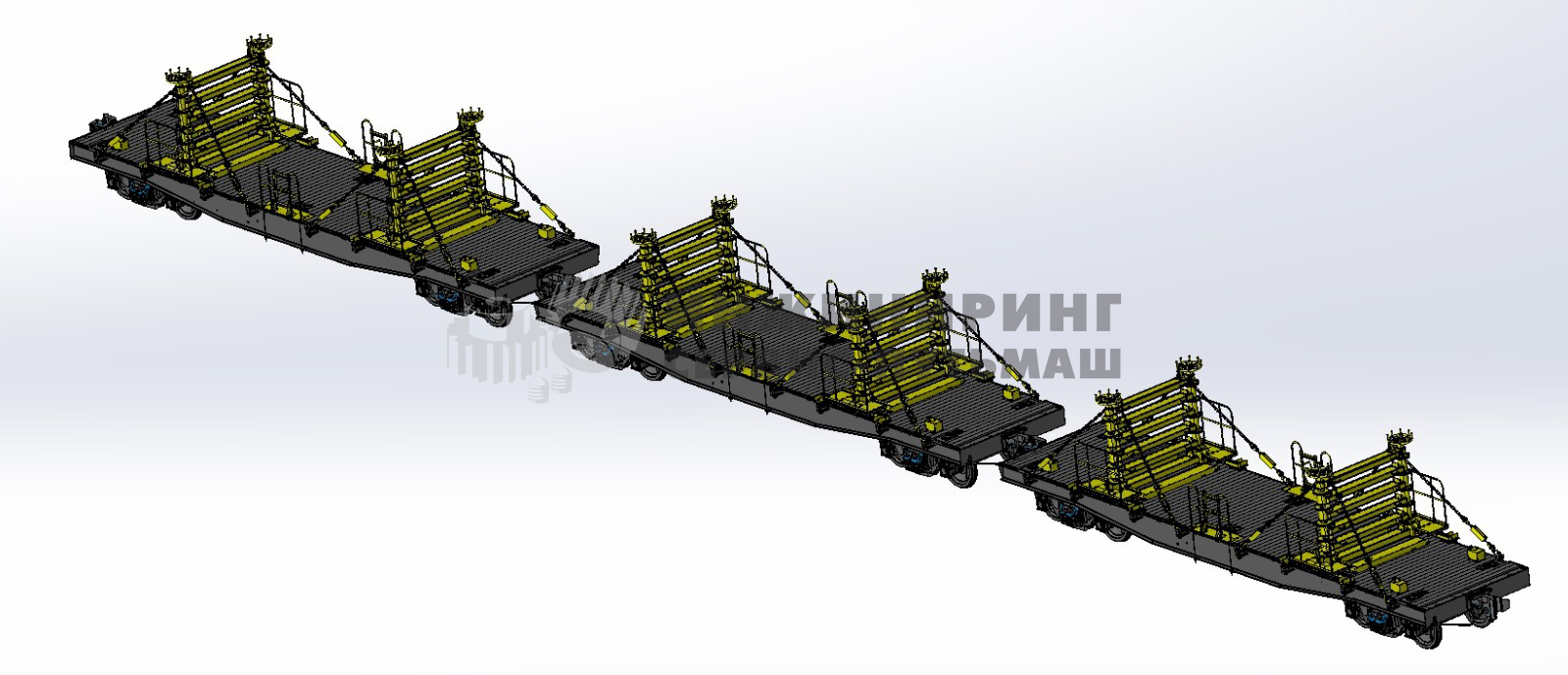 OPR-100 platform coupler for transporting rails