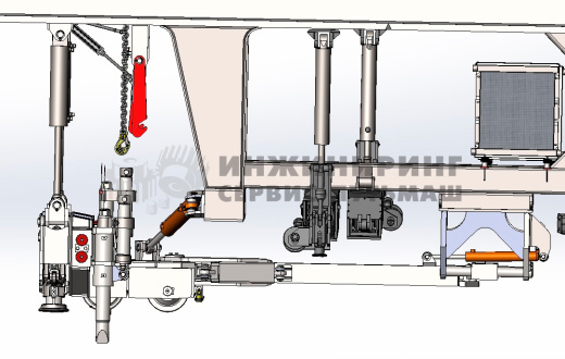 Lifting and straightening device