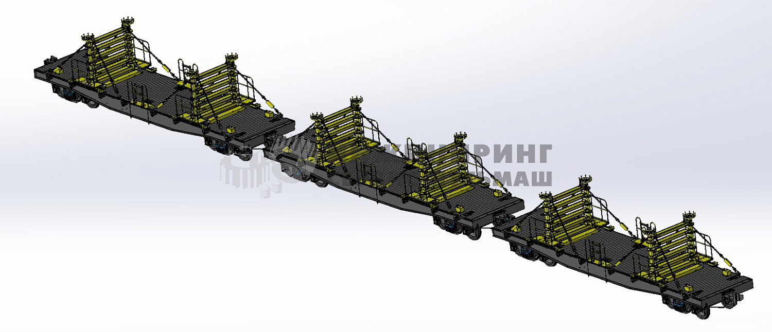 OPR-100 platform coupler for transporting rails
